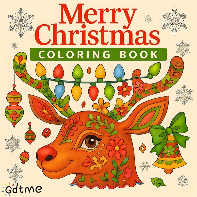 Merry Christmas coloring book värityskirja
