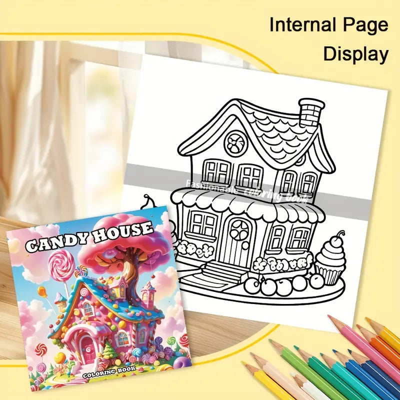 Candy House coloring book värityskirja