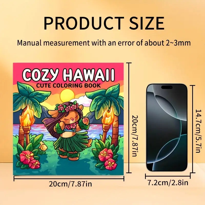 cozy Hawaii coloring book värityskirja