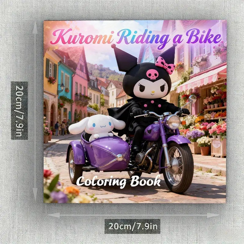 Kuromi coloring book Värityskirja