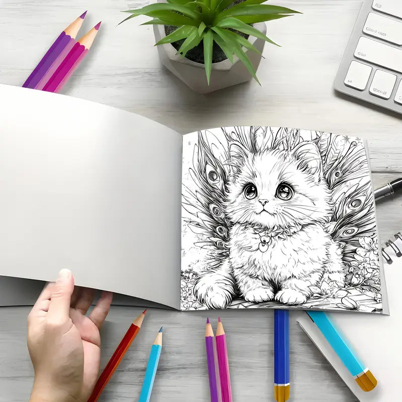 Cat world coloring book värityskirja