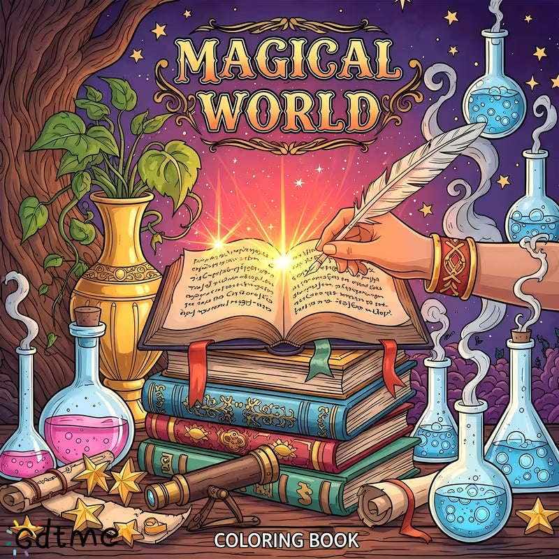 Magical world coloring book värityskirja