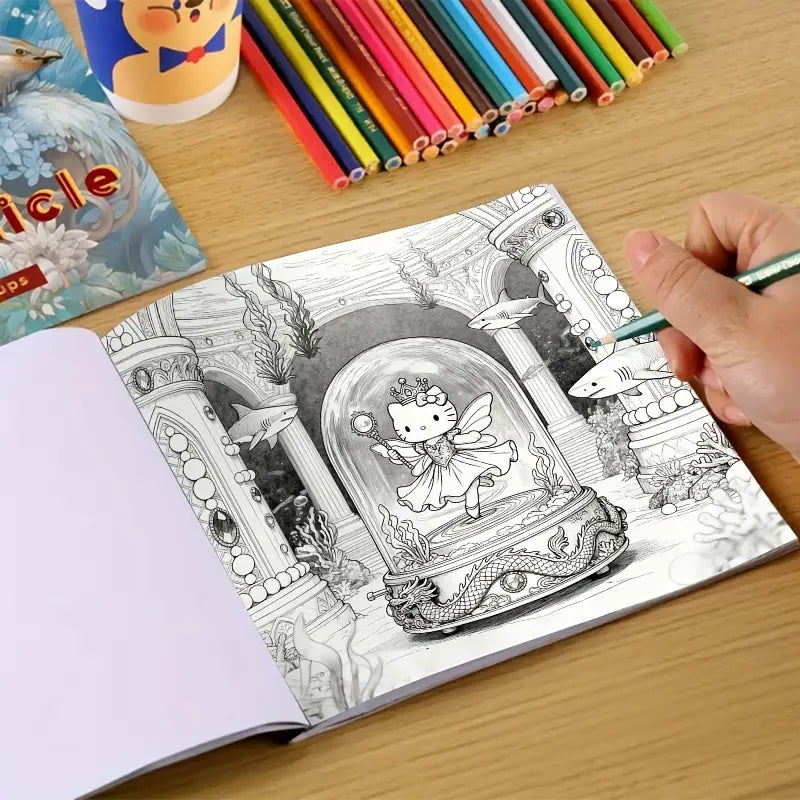 Hello Kitty's Music Box  coloring book värityskirja