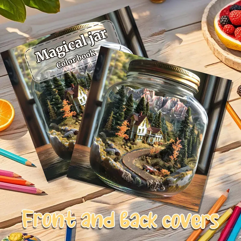 Magical jar coloring book värityskirja