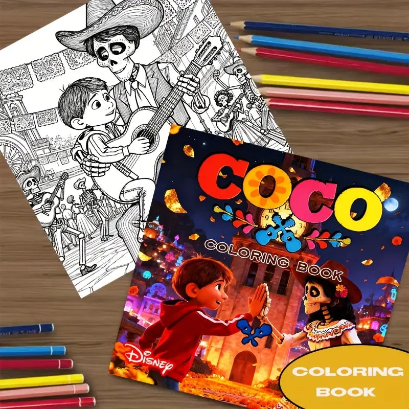 coco coloring book värityskirja
