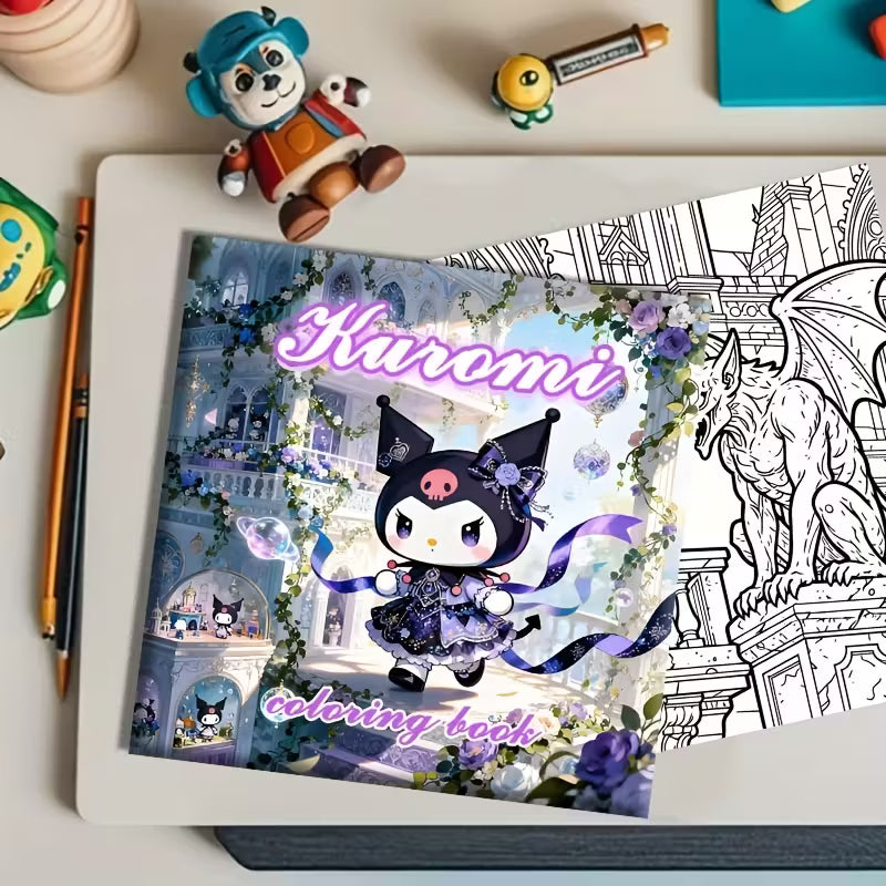 Kuromi coloring book värityskirja