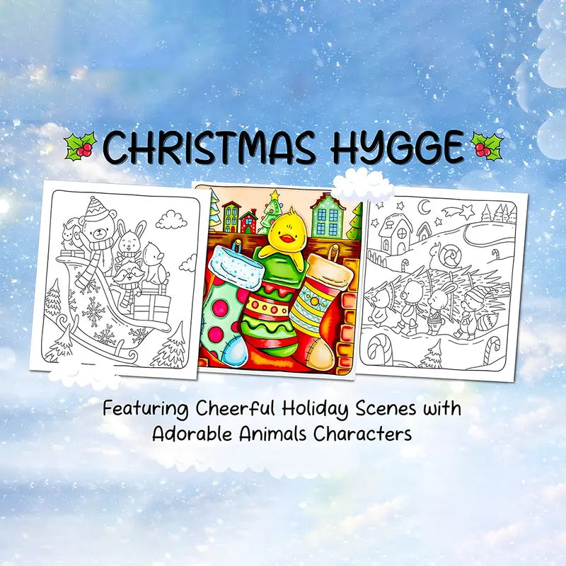 Christmas hygge coloring book värityskirja