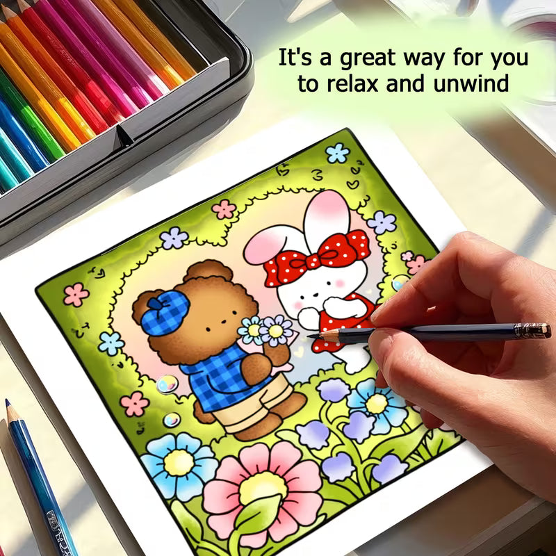 Cozy nature coloring book värityskirja