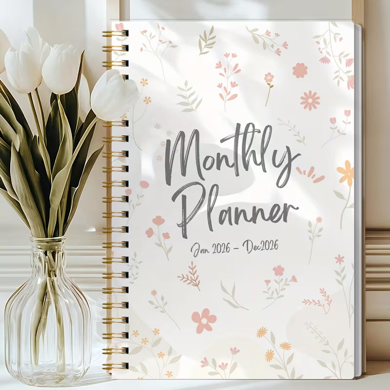 1 kpl A5 2026 kuukausikalenterivihko