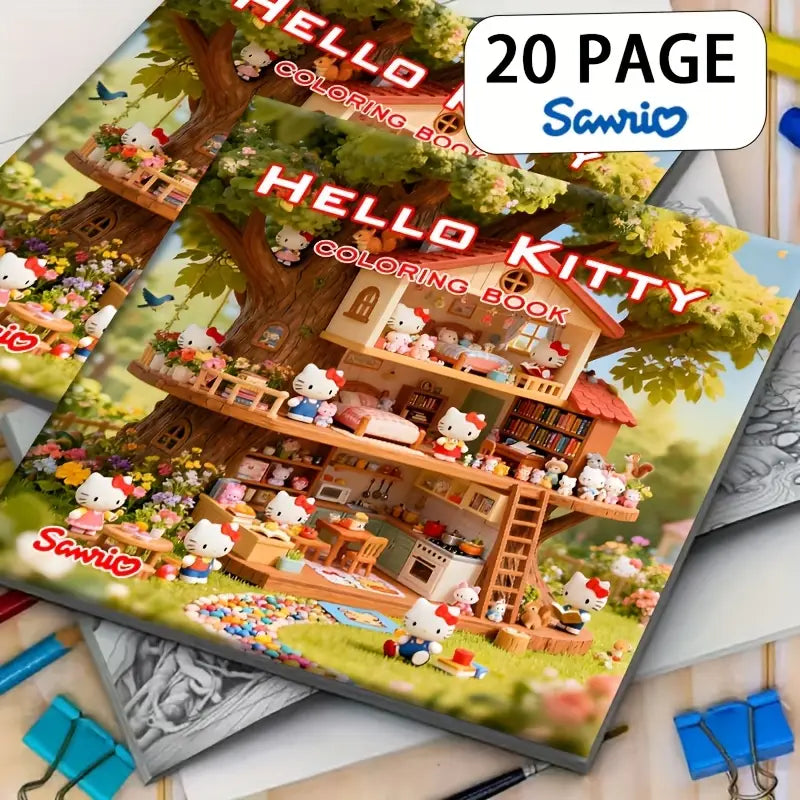 Hello kitty coloring book värityskirja