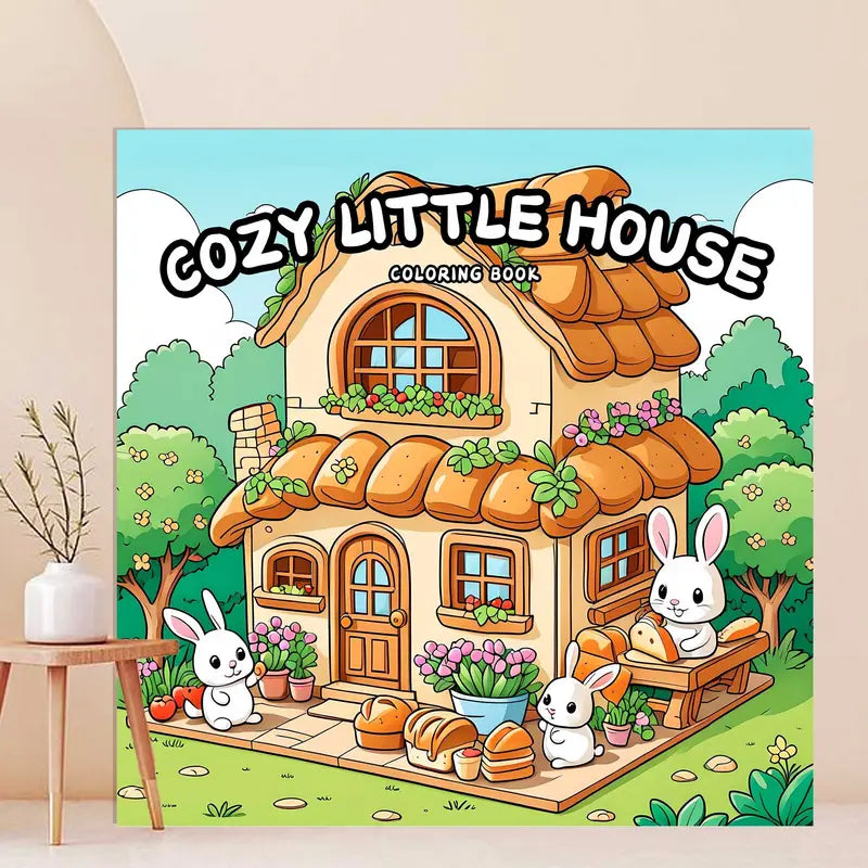 Cozy little house coloring book värityskirja
