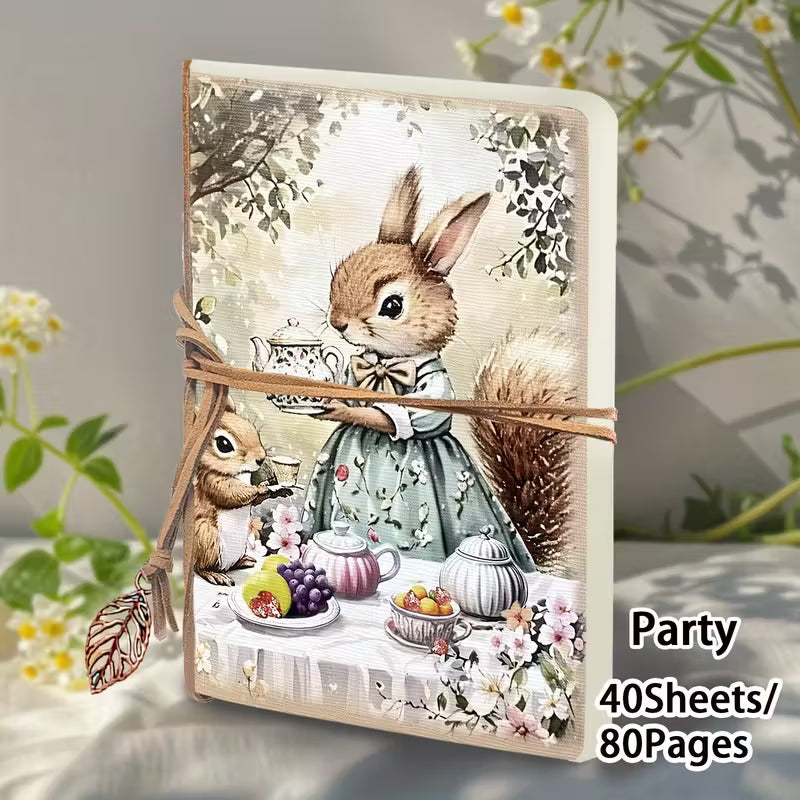 1kpl A5, 80 sivua, Metsäneläinten juhlaluonnoskirja