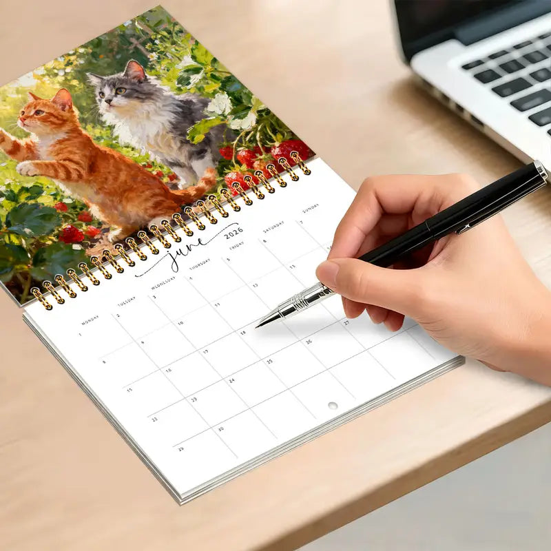 Kissakalenteri 2026 - A5-kokoinen