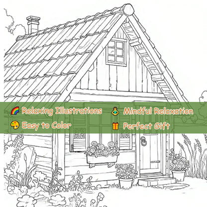 Country hamlet coloring book värityskirja