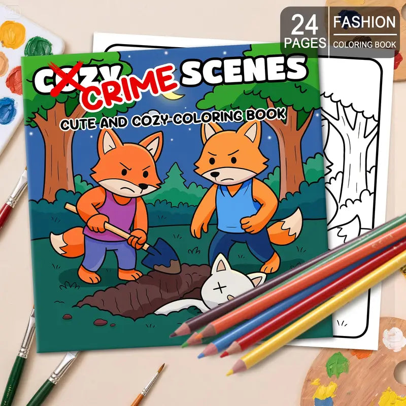 Crime scenes Coloring Book värityskirja