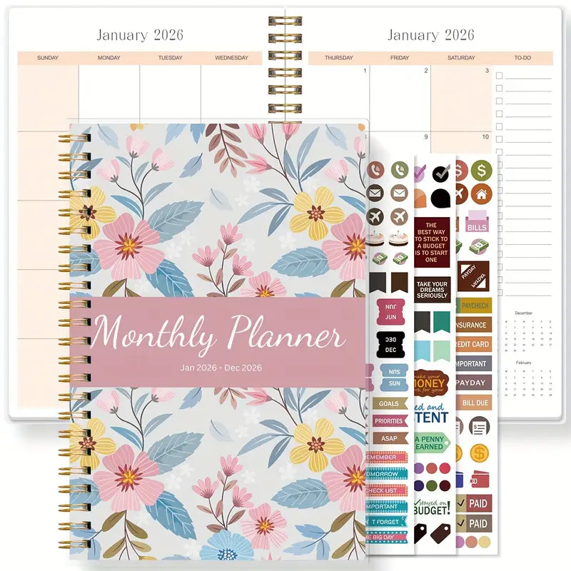 1 kpl A5 2026 kuukausikalenteri