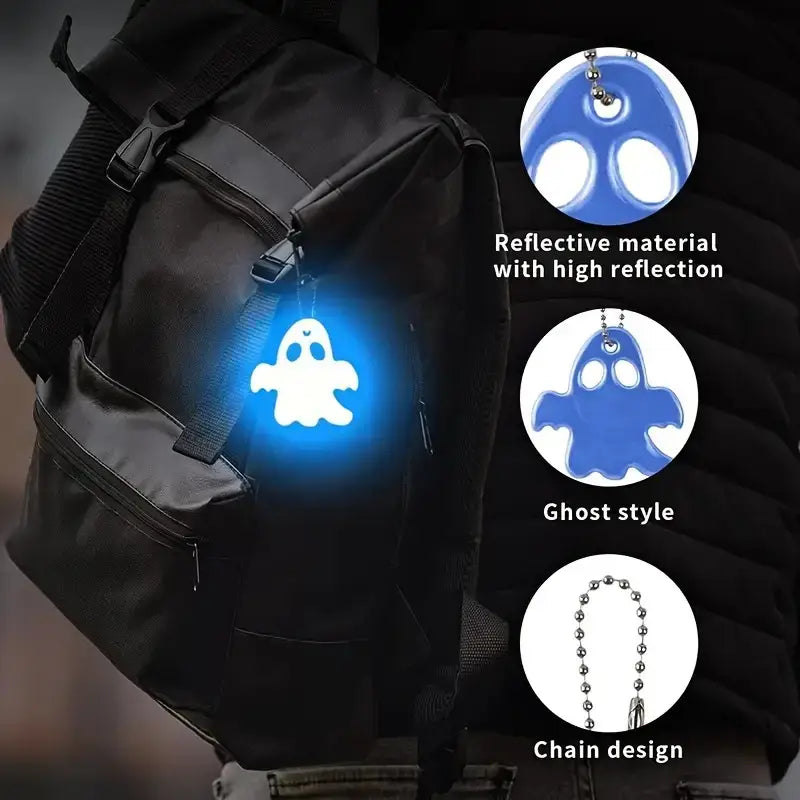 Colorful luminous ornaments-neon reflective key chain