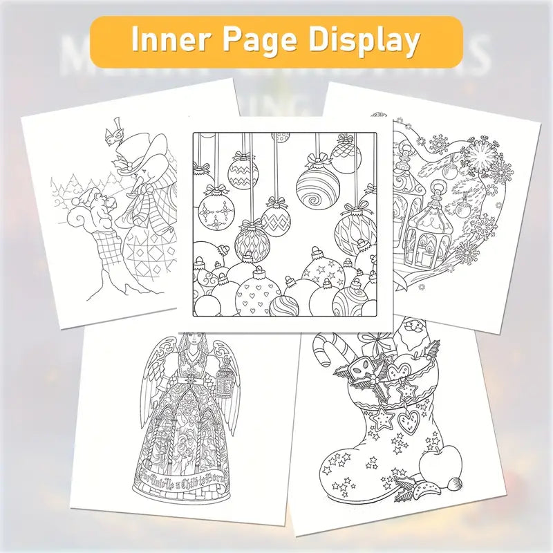 Merry Christmas coloring book värityskirja