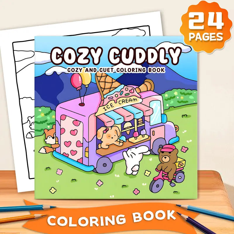 Cozy cuddly coloring book värityskirja