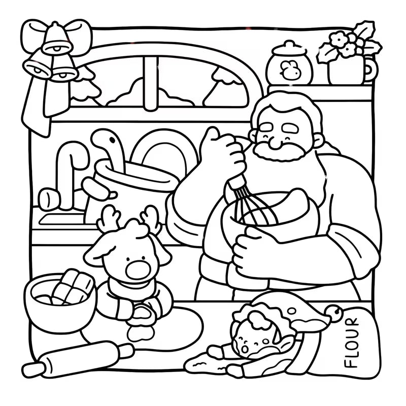 Tulossa pian! Merry Friends -jouluvärityskirja