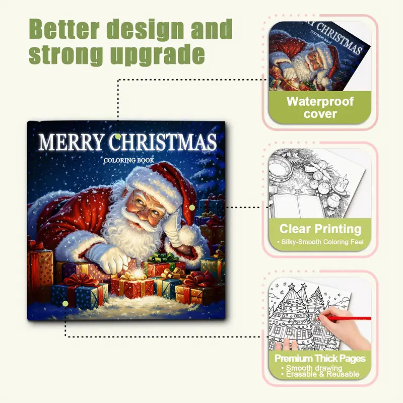 Merry christmas coloring book värityskirja