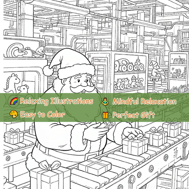 Santa Claus coloring book värityskirja