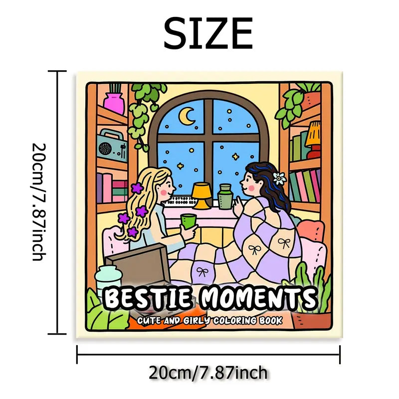 Bestie moments coloring book värityskirja