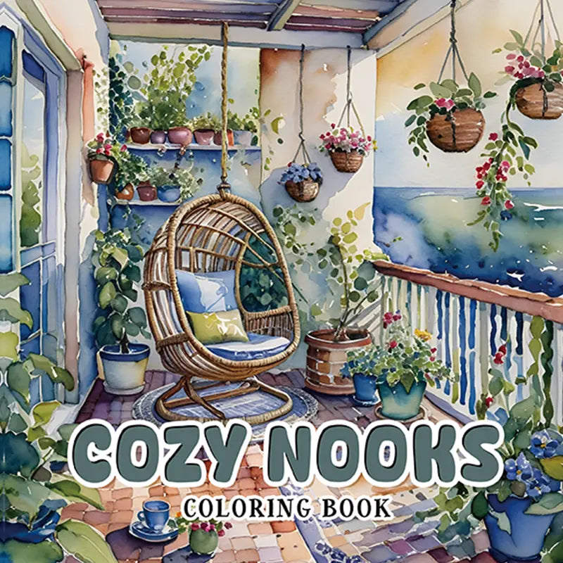 Cozy nooks coloring book värityskirja