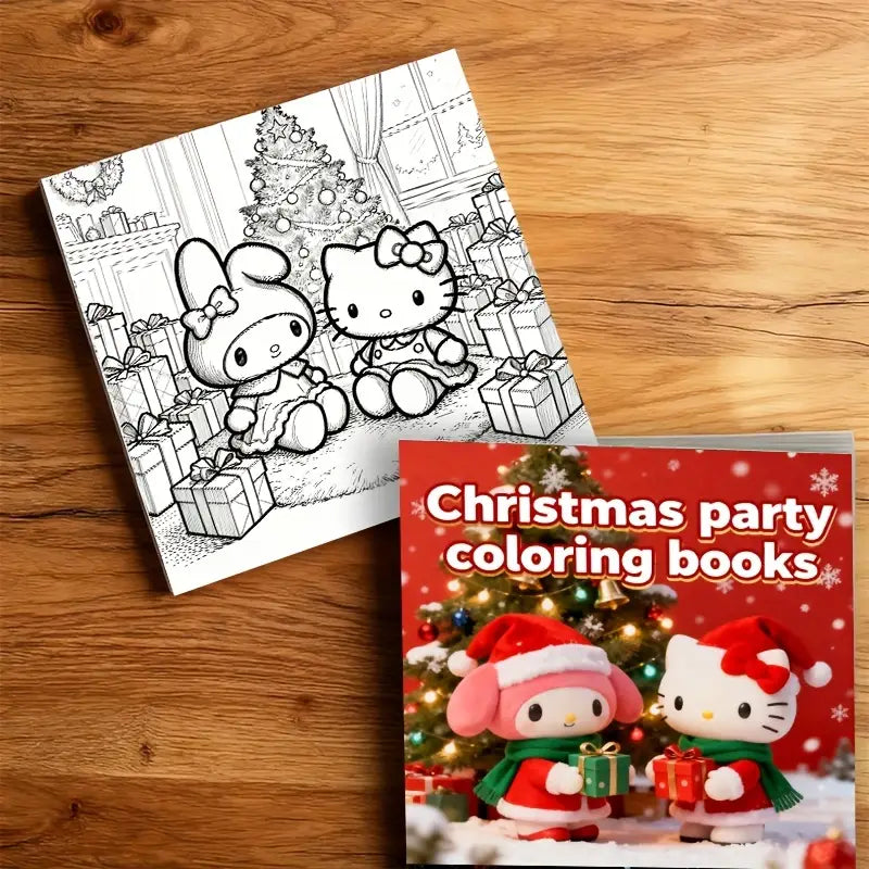 Christmas party coloring book värityskirja