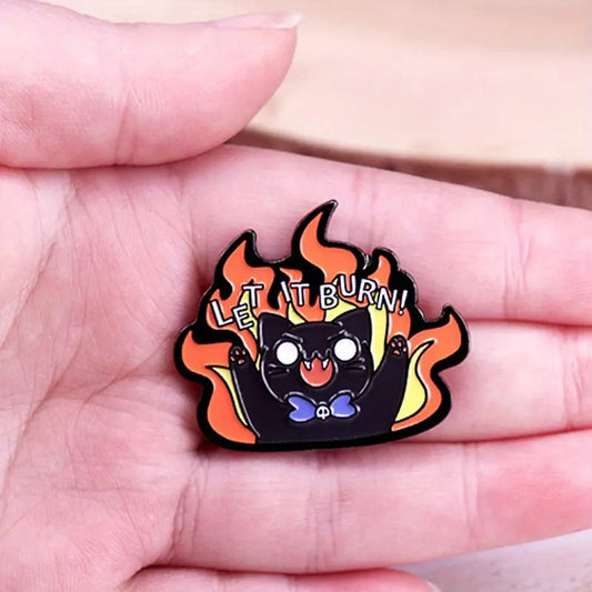 Emalinasta vaatteisiin tai laukkuihin kiinnitettäväksi