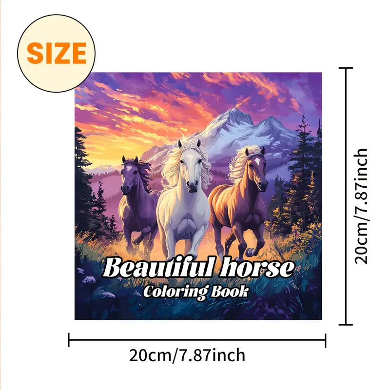 Beautiful Horse coloring book värityskirja