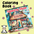 Sewing Shop coloring book värityskirja