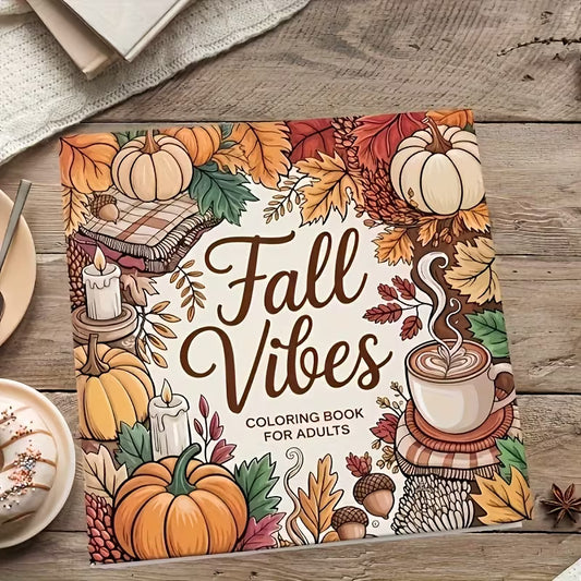 Fall vibes Värityskirja coloring book