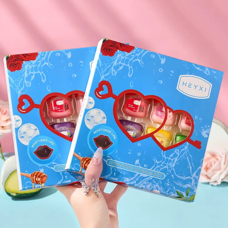 1kpl Heyxi hedelmänmakuinen huulivoidesarja - satunnainen