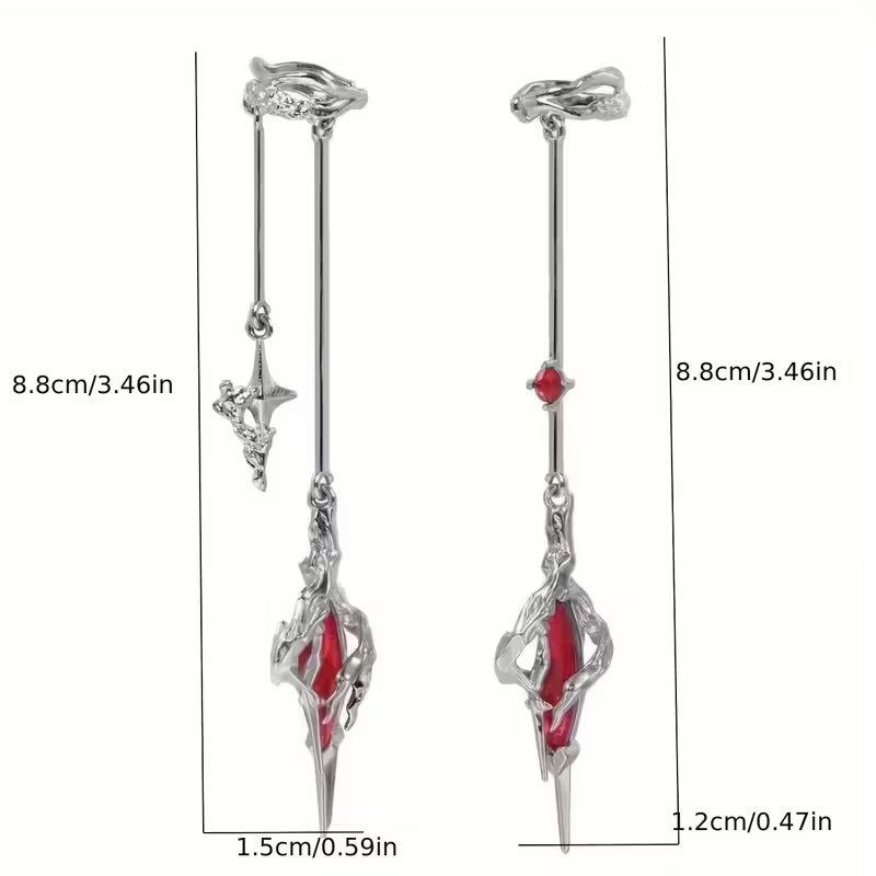 Pari kalvosinkorvakoruja, ei lävistystä tarvita