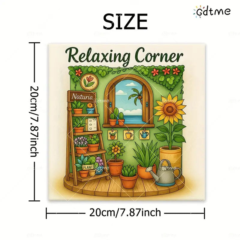 Relaxing corner coloring book värityskirja