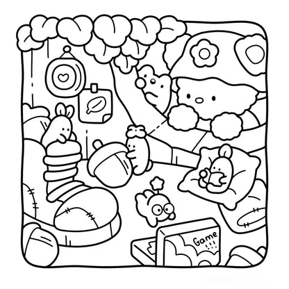 Dreamy Friends coloring book värityskirja