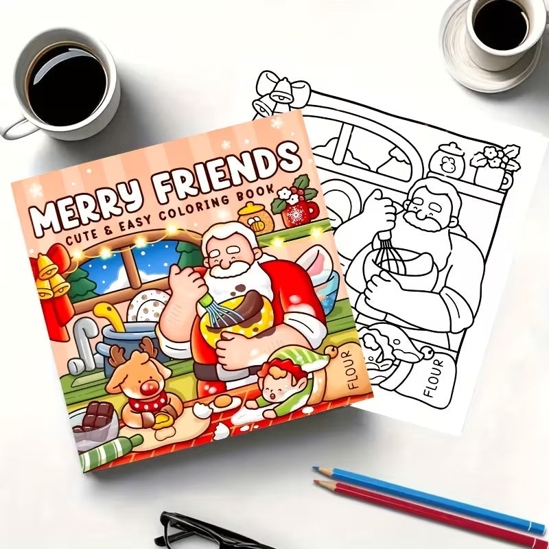 Tulossa pian! Merry Friends -jouluvärityskirja