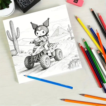 Kuromi coloring book Värityskirja