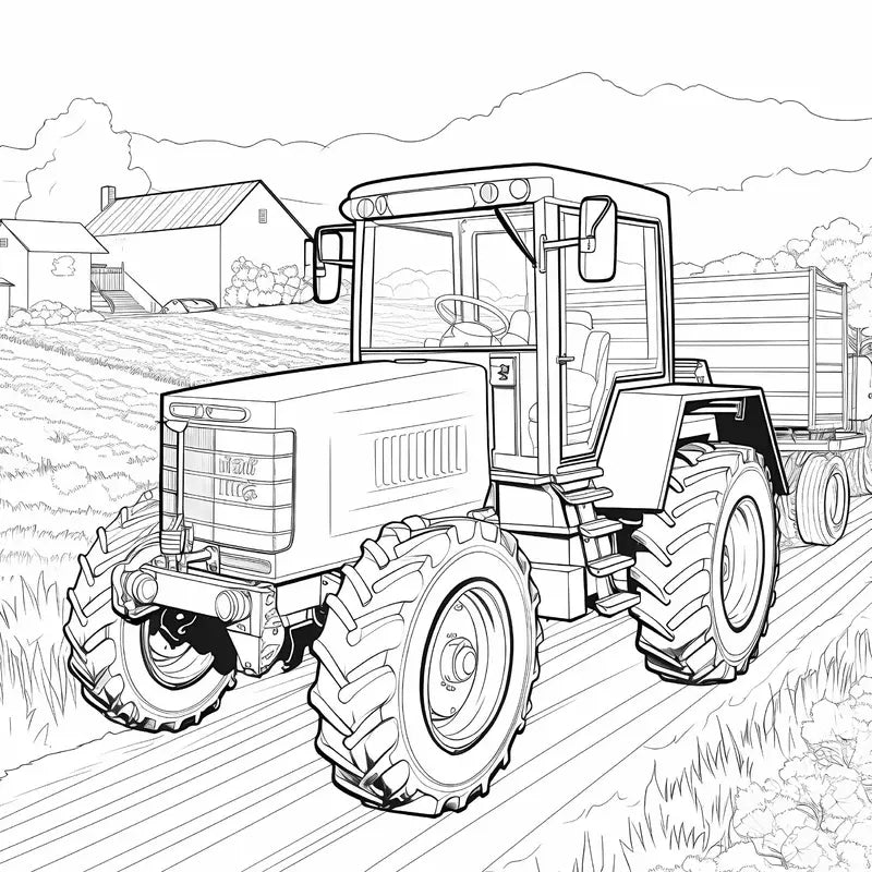 Quiet countryside coloring book värityskirja