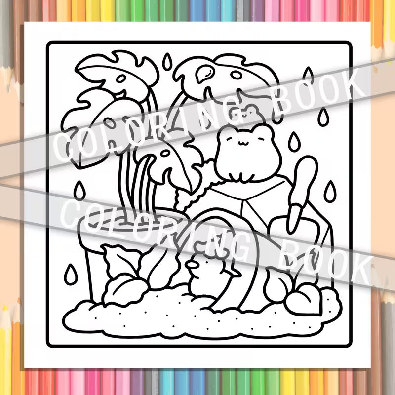 Little nook coloring book värityskirja