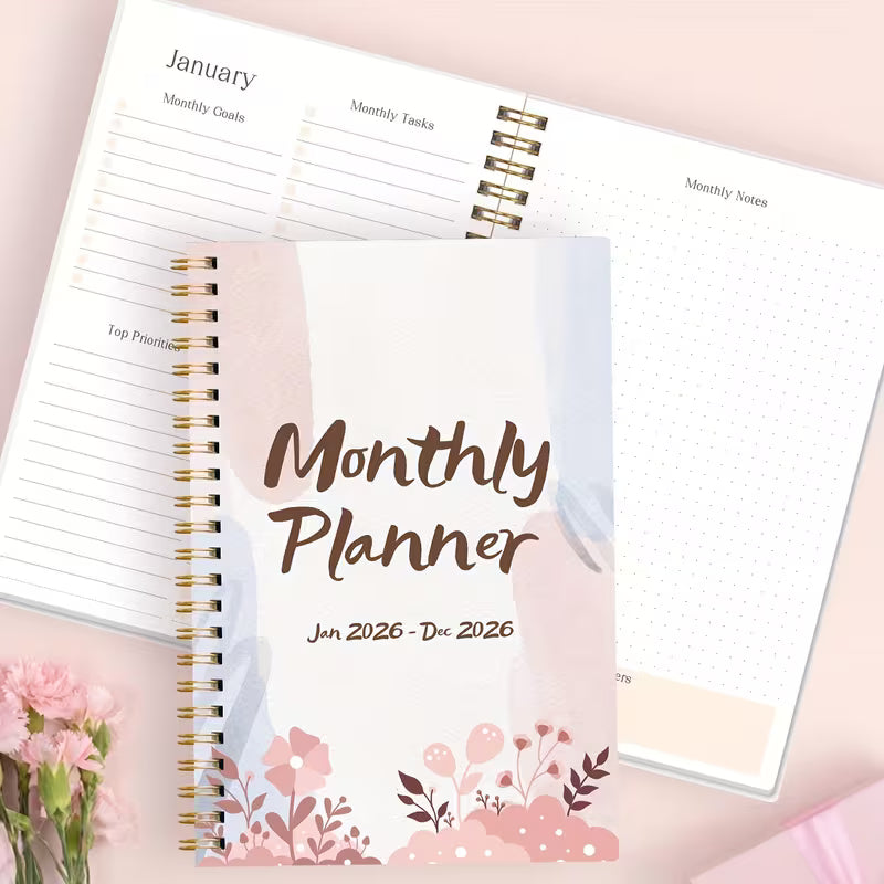 1 kpl A5 2026 kuukausikalenterivihko