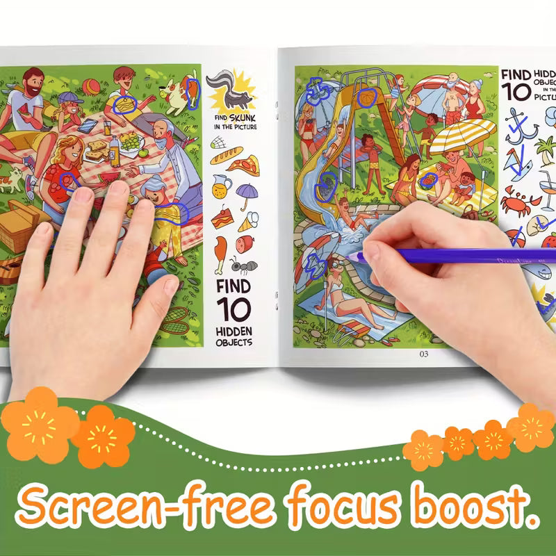 Look and find coloring book