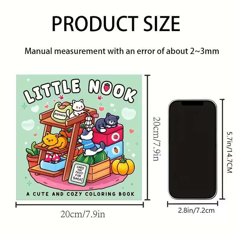 Little nook coloring book värityskirja