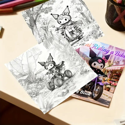 Kuromi coloring book Värityskirja
