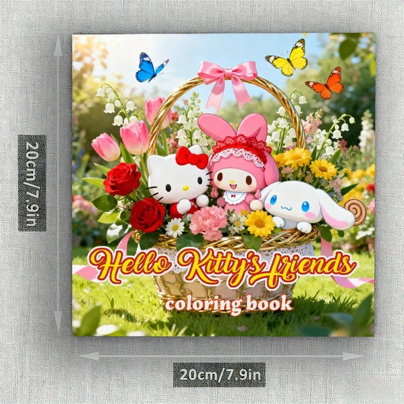 Hello Kitty and Friends coloring book värityskirja