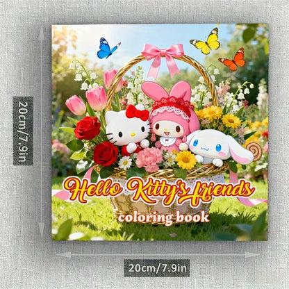 Hello Kitty and Friends coloring book värityskirja