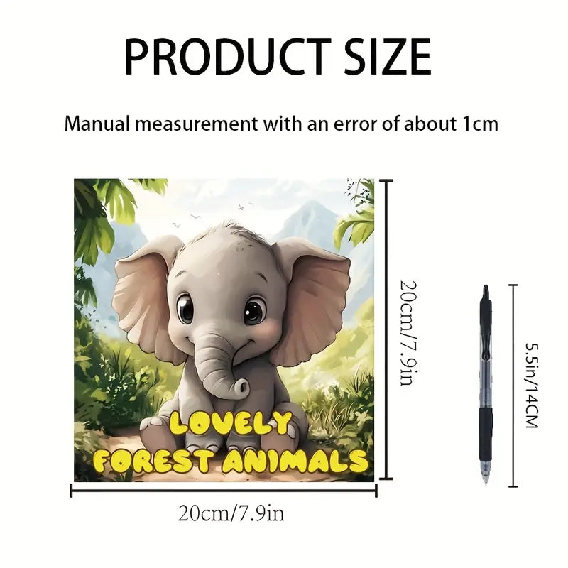 Lovely forest animals coloring book värityskirja