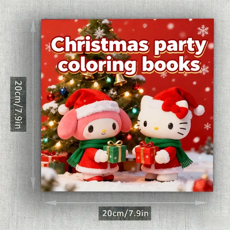Christmas party coloring book värityskirja