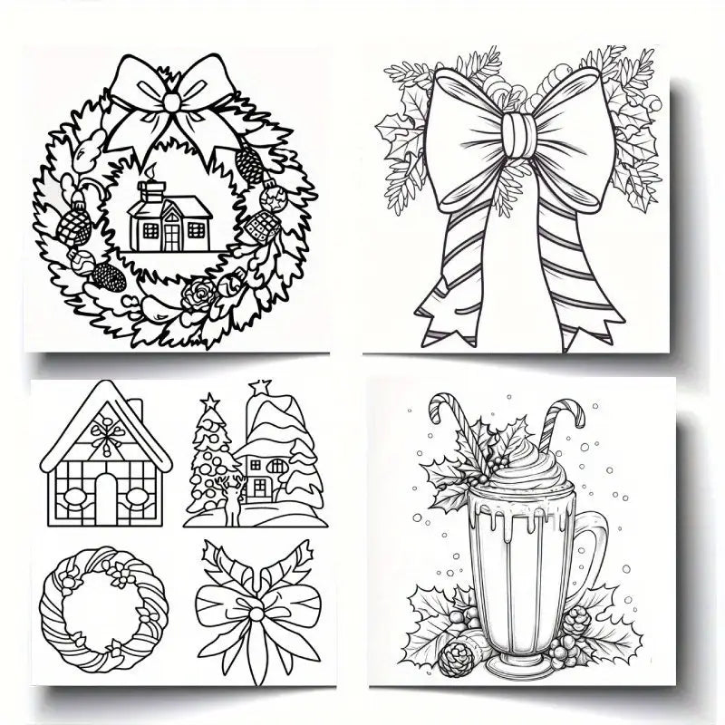 Cozy Girl Christmas coloring book Värityskirja